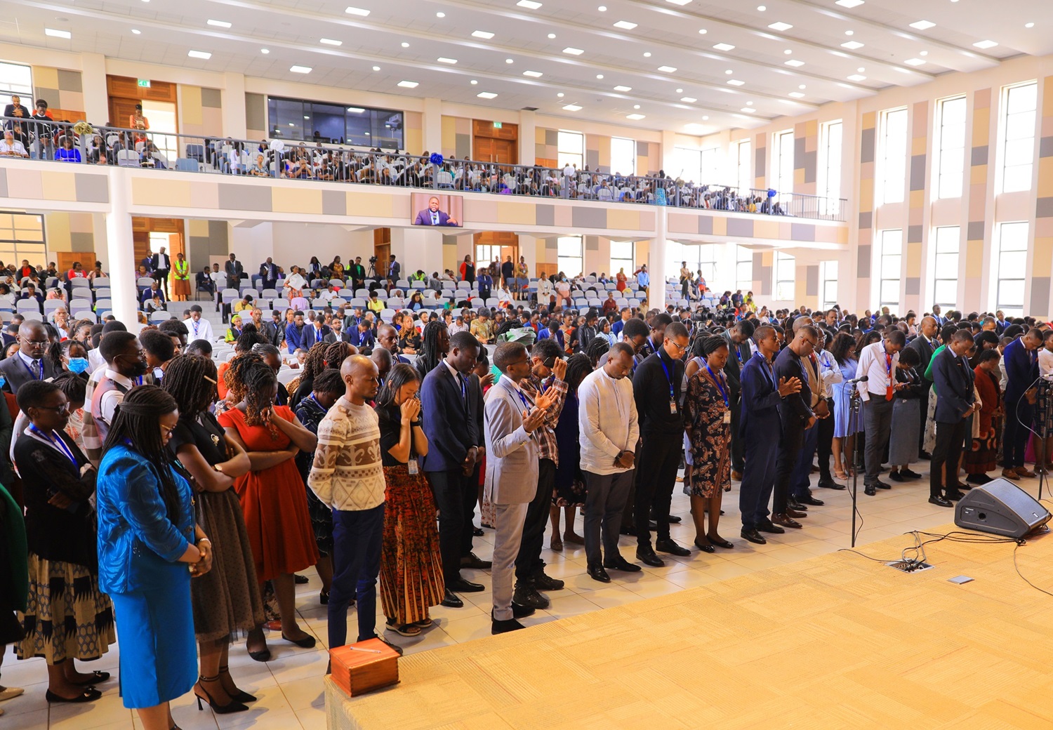 Delegates filling the hall at the Adventist University of Africa in 2024